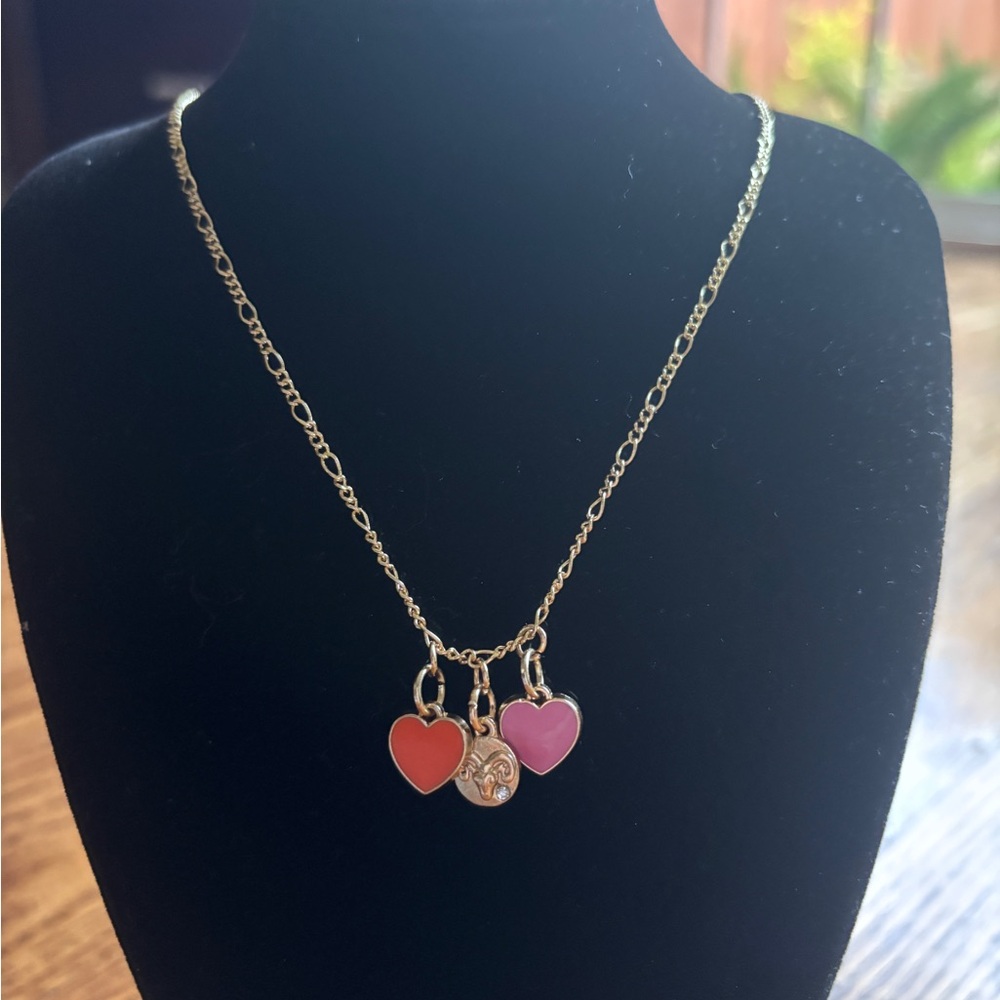 Gemini Zodiac Sign Charm Gold-plated Necklace